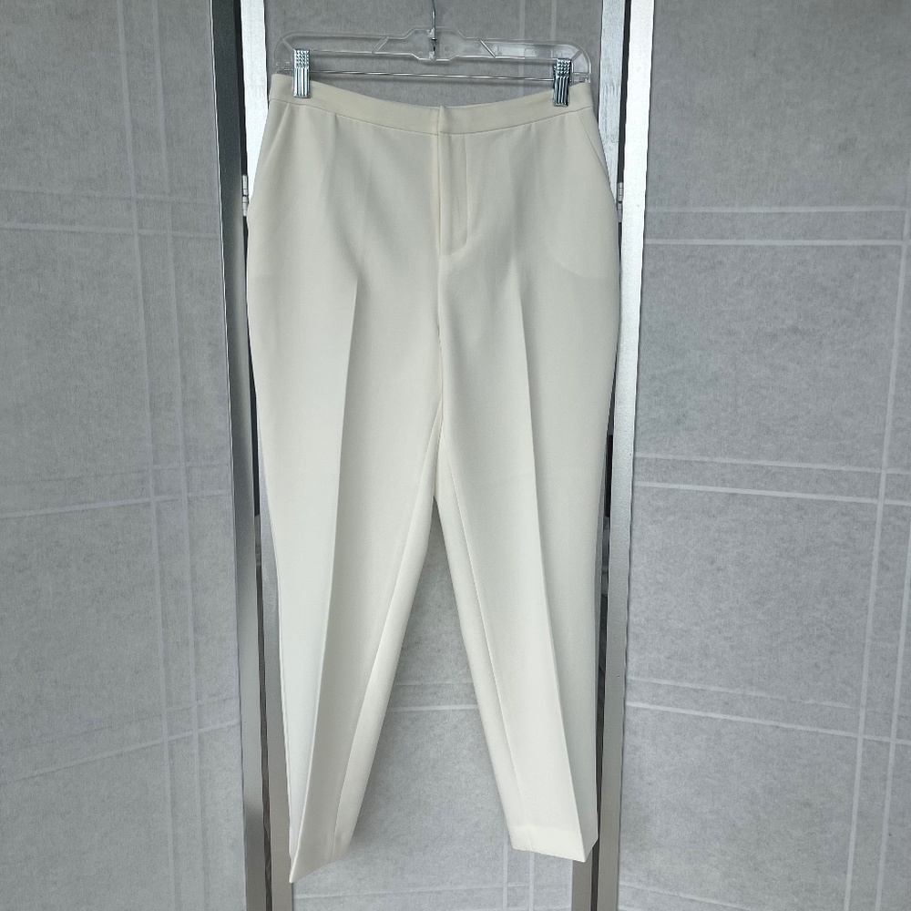 L'AGENCE Cream Cropped Ankle Pants
